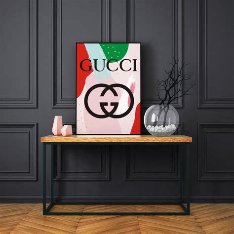 gucci canvas wall art|gucci printable wallpaper.